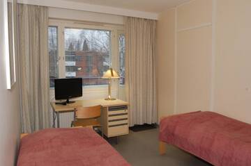 Фото номера Одноместный номер с общей ванной комнатой Хостелы Finnhostel Joensuu г. Йоэнсуу 10